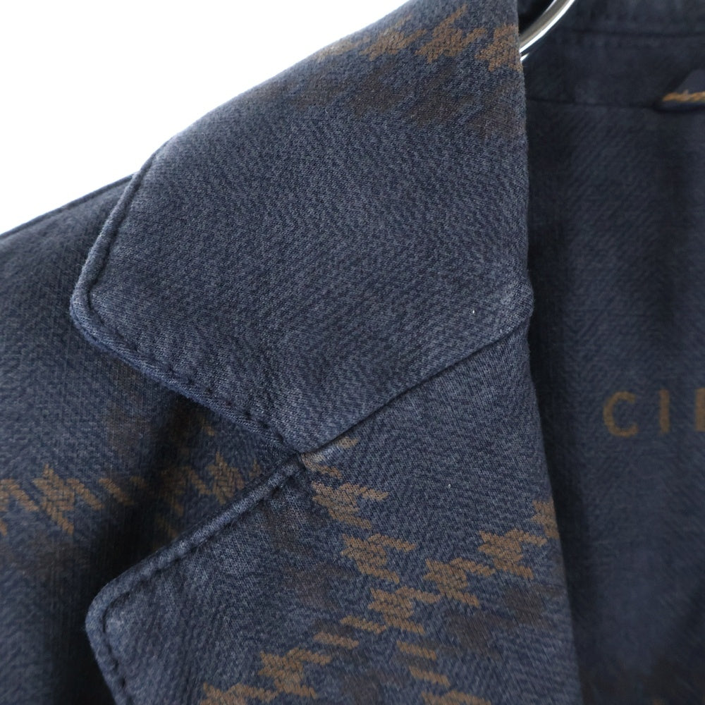 CIRCOLO 1901(チルコロ) チェック柄 シングルテーラードジャケット ネイビー/ブラウン