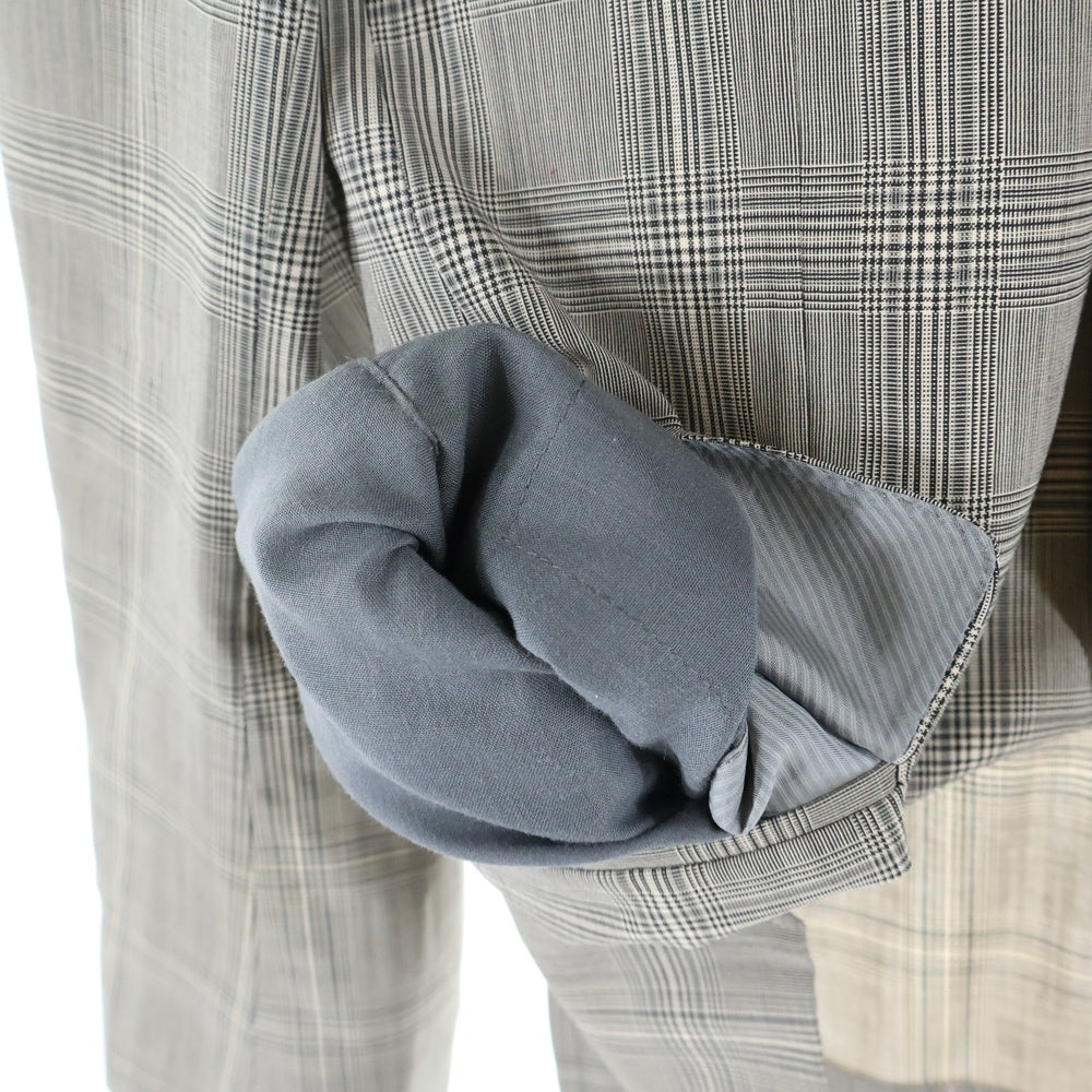 BEAUTY&YOUTH UNITED ARROWS(ビューティーアンドユースユナイテッドアローズ) グレンチェック シングルテーラードジャケット グレー 1221-111-0221