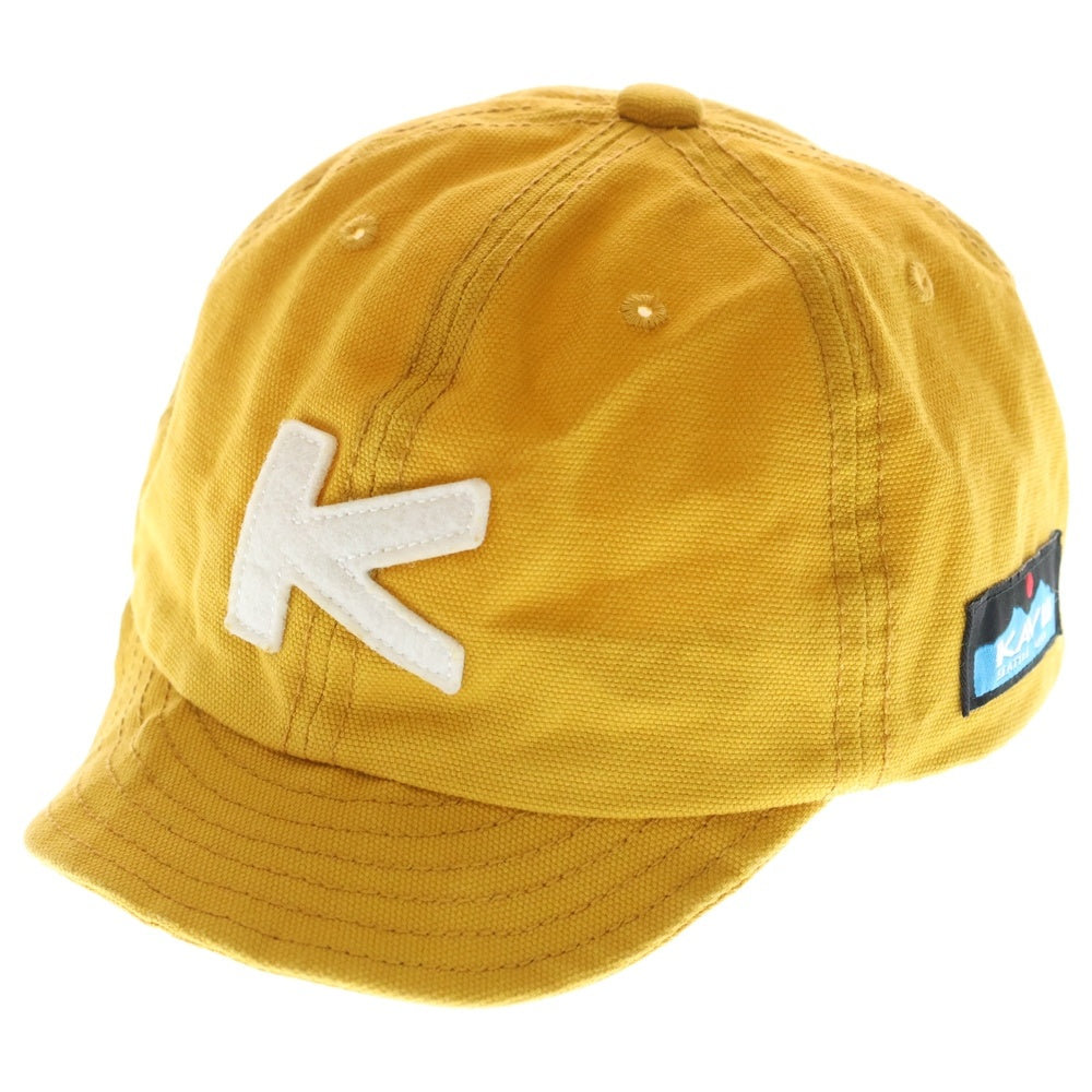 KAVU(カブー) Kロゴ 6パネル ベースボールキャップ 帽子 イエロー 19821043