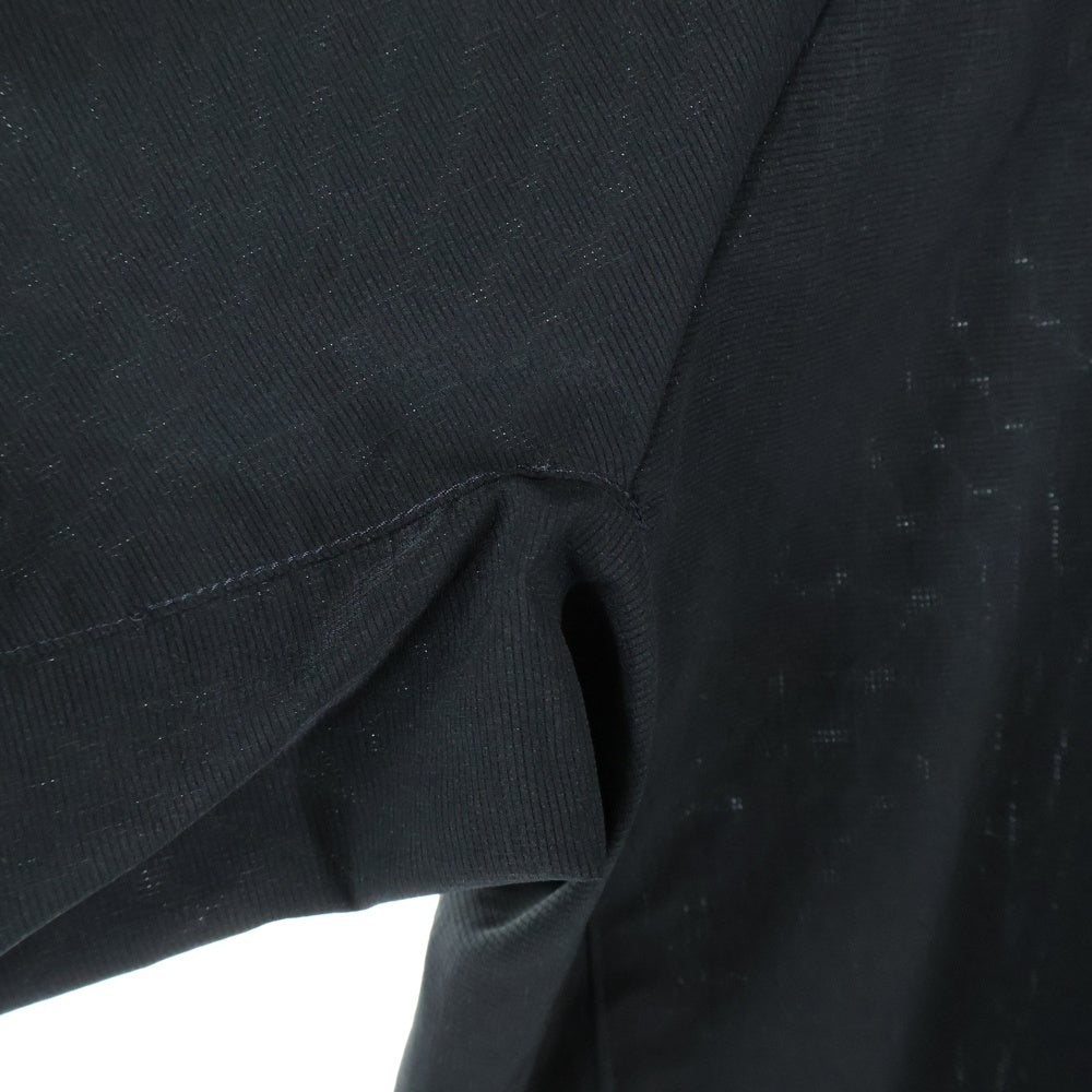 NANGA(ナンガ) LONG SLEEVE TEE 両面プリント ロング スリーブ クルーネック長袖Tシャツ カットソー ブラック NAG-F24-SUPLEX-SH01