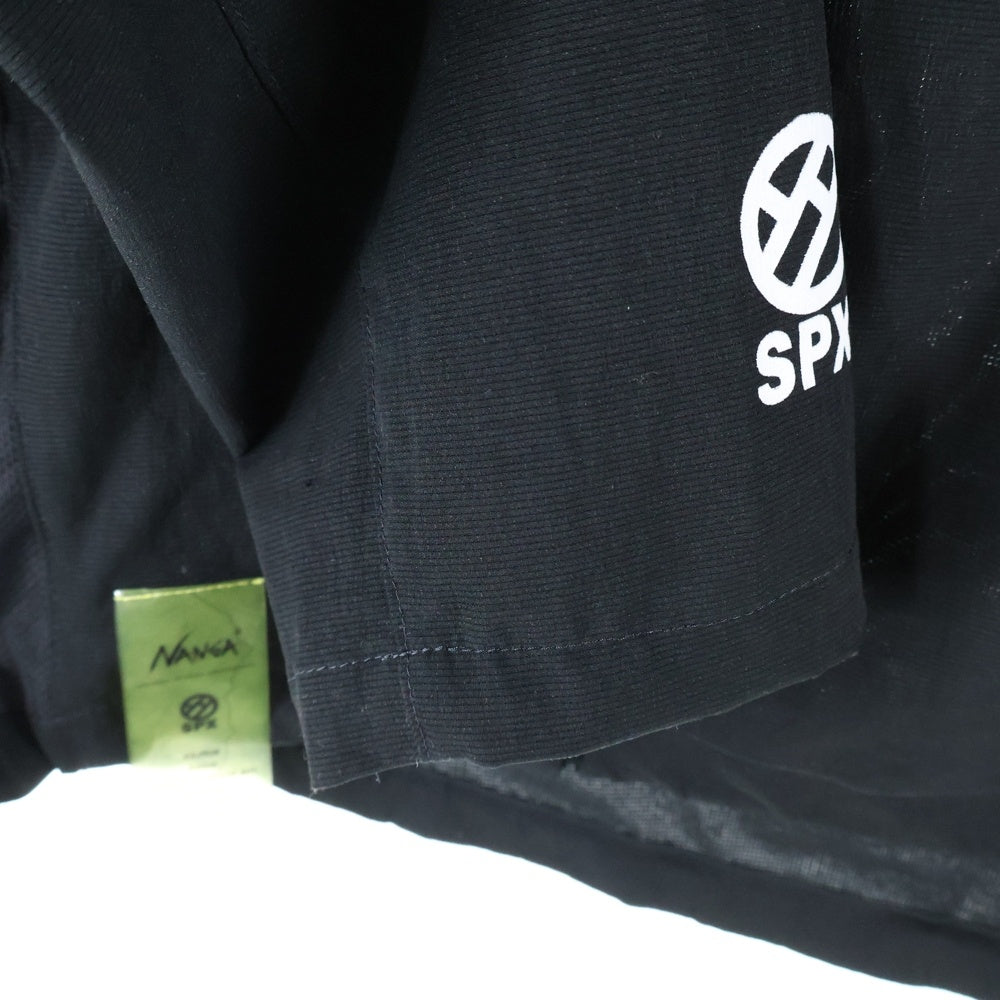 NANGA(ナンガ) LONG SLEEVE TEE 両面プリント ロング スリーブ クルーネック長袖Tシャツ カットソー ブラック NAG-F24-SUPLEX-SH01