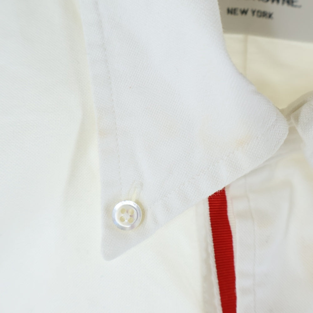 THOM BROWNE(トムブラウン) コットン ロングスリーブ オックスフォードシャツ ホワイト MWL010E00139100