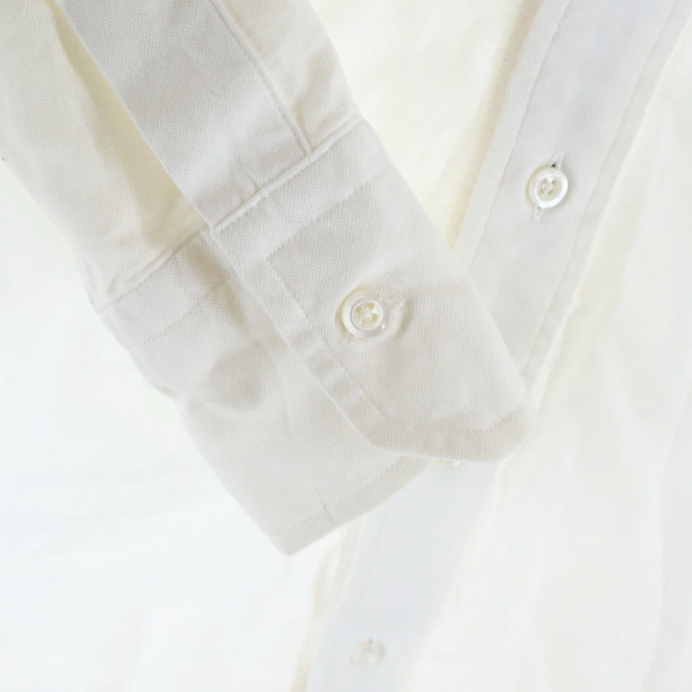 THOM BROWNE(トムブラウン) コットン ロングスリーブ オックスフォードシャツ ホワイト MWL010E00139100