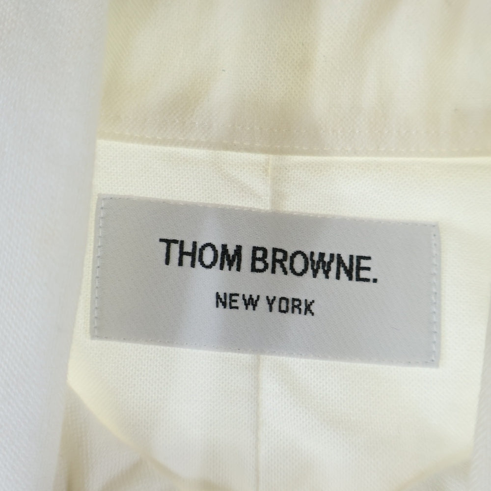 THOM BROWNE(トムブラウン) コットン ロングスリーブ オックスフォードシャツ ホワイト MWL010E00139100
