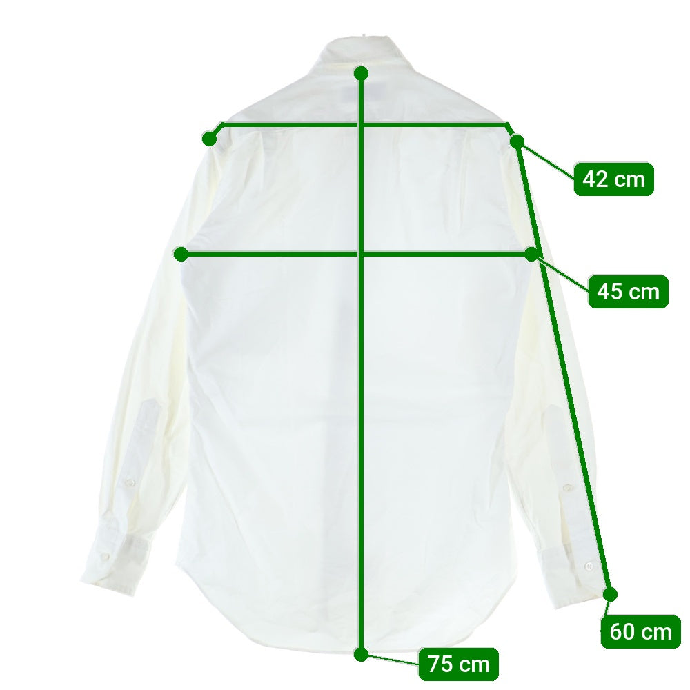 THOM BROWNE(トムブラウン) コットン ロングスリーブ オックスフォードシャツ ホワイト MWL010E00139100