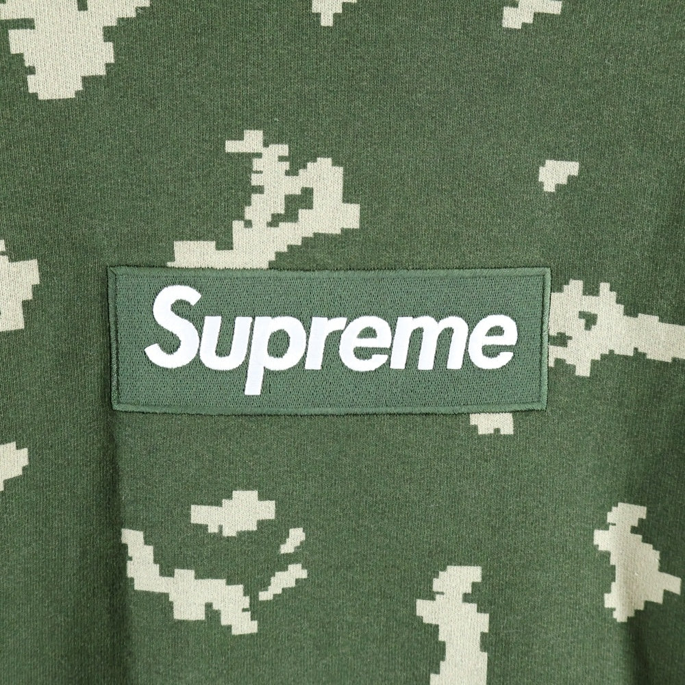 SUPREME(シュプリーム) 21AW Box Logo Hooded Sweatshirt Olive Russian Camo ロシアンカモ ボックスロゴ スウェット プルオーバーパーカー オリーブグリーン