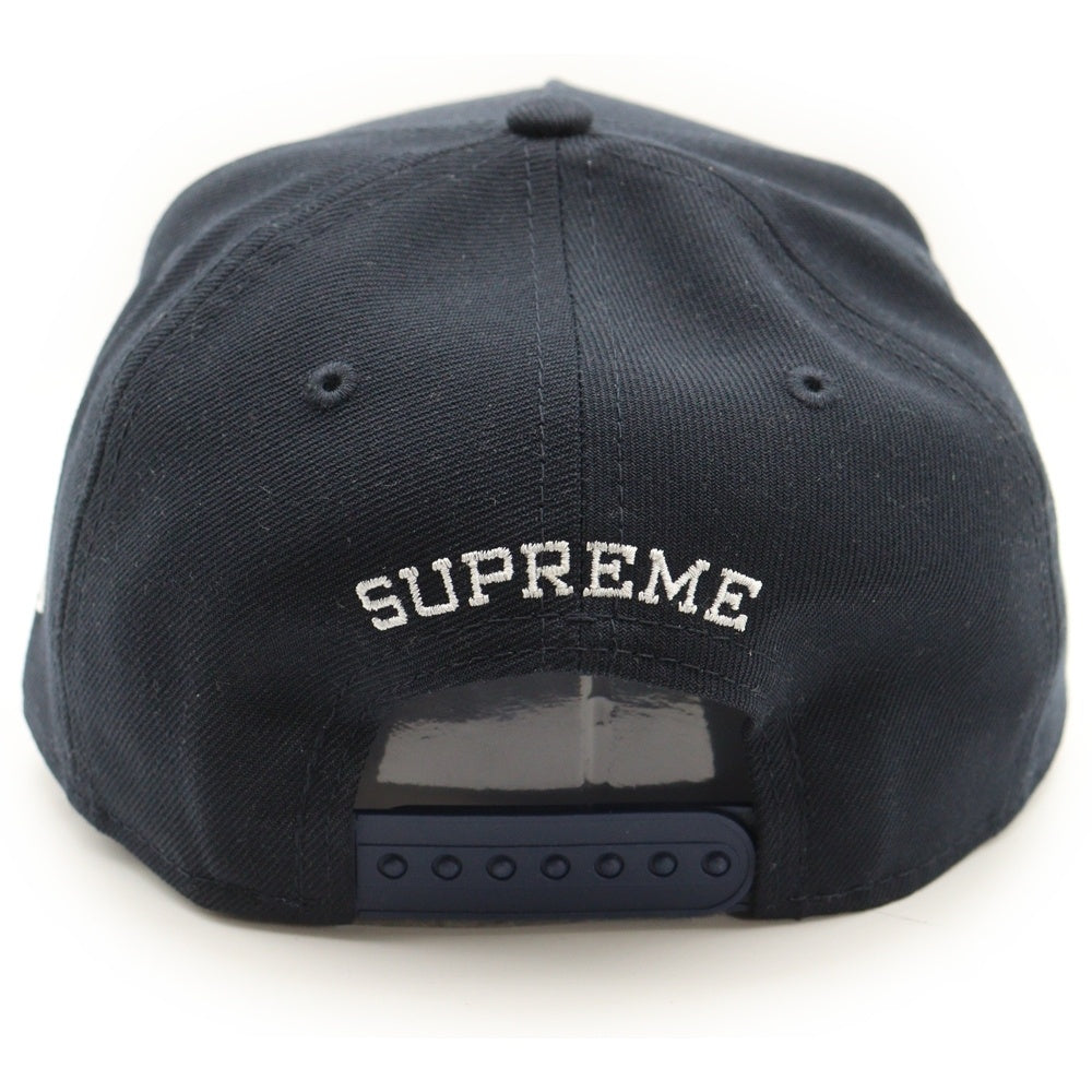SUPREME(シュプリーム) 25AW ×NEW ERA Sharp Spellout Adjustable Cap ニューエラ シャープ スペルアウト アジャスタブル 5パネルキャップ ネイビー