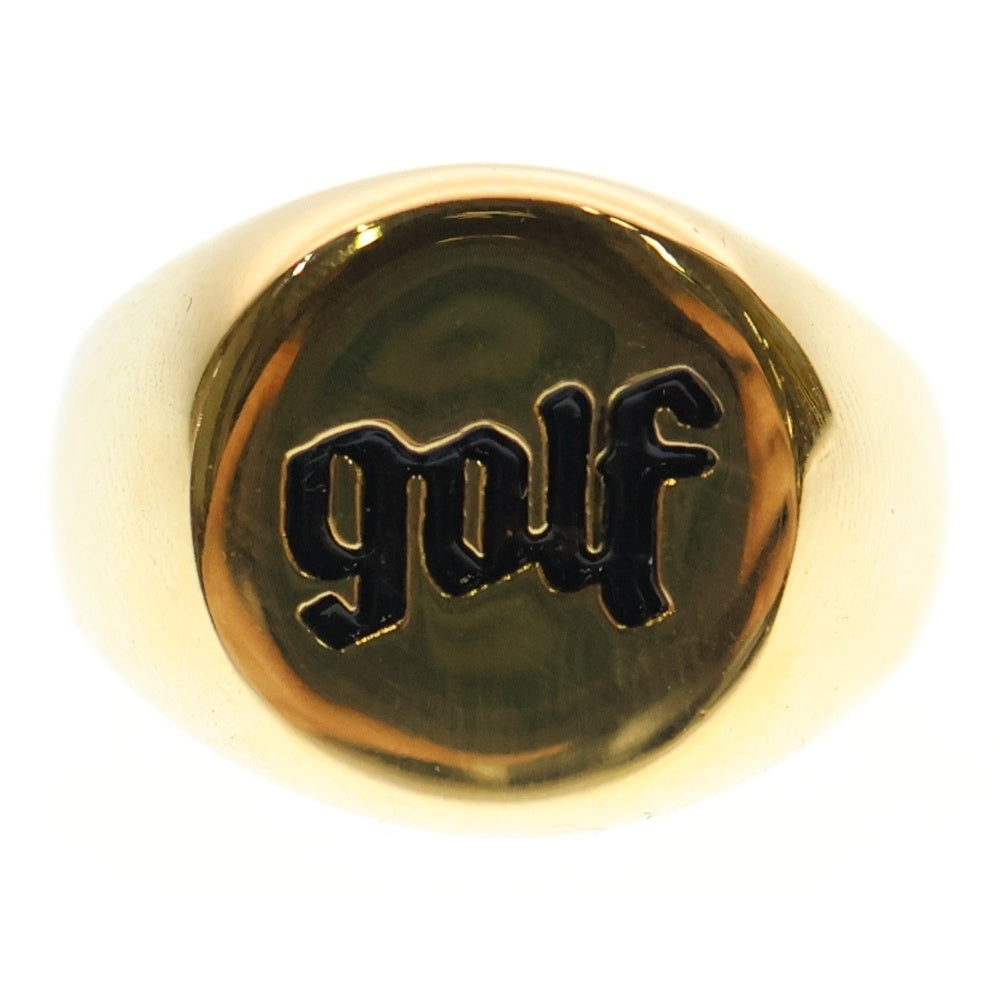 GOLF WANG(ゴルフワン) OLDE GOLF RING ゴルフロゴ オーバルリング ゴールド