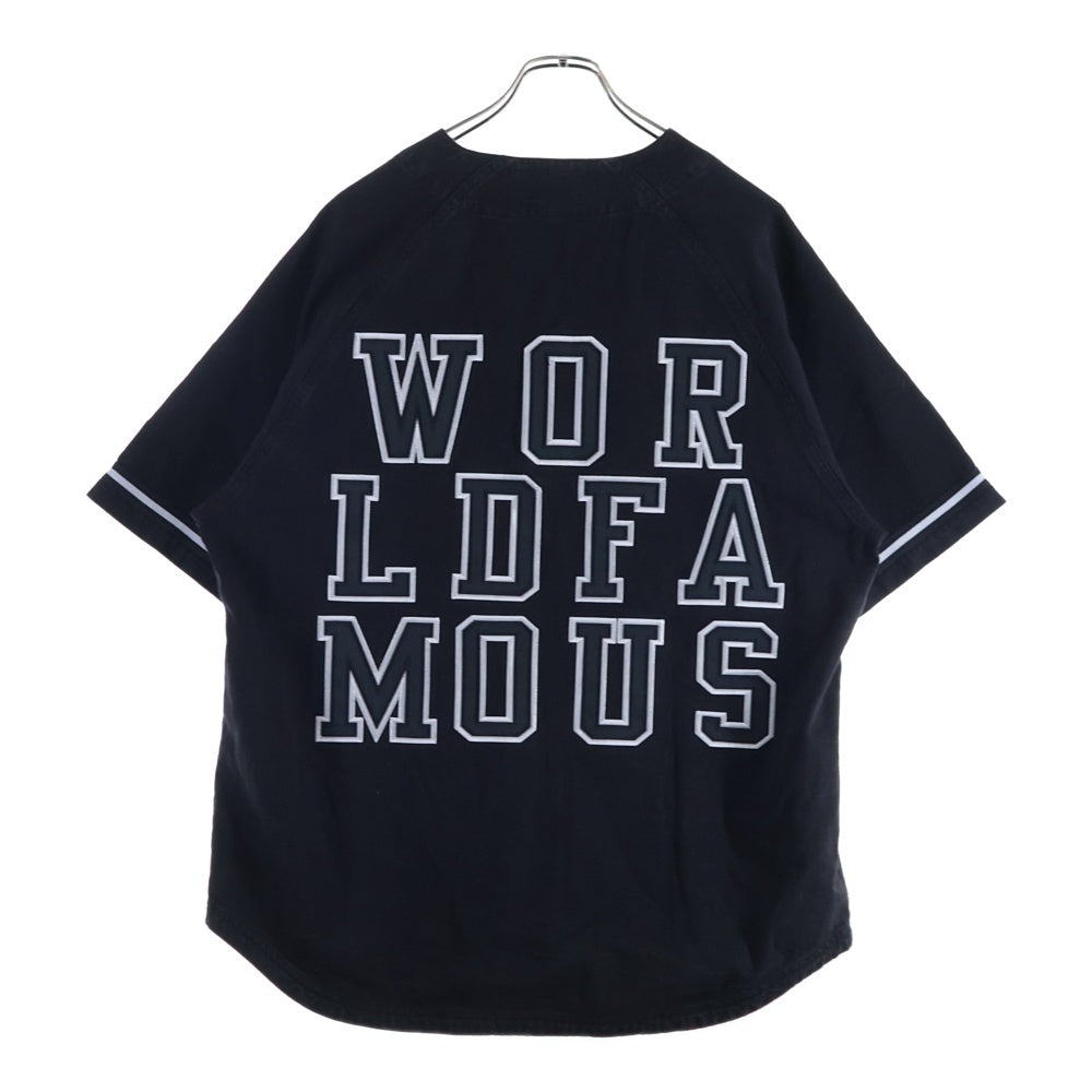 SUPREME(シュプリーム) 22AW Denim Baseball Jersey デニム ベースボール ジャージー 半袖シャツ ブラック