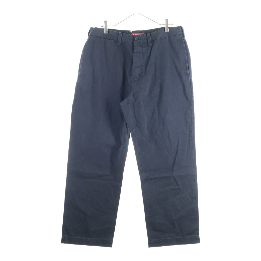 SUPREME(シュプリーム) 23AW Chino Pant ピンナップガール刺繍 チノ ワークパンツ ブラック