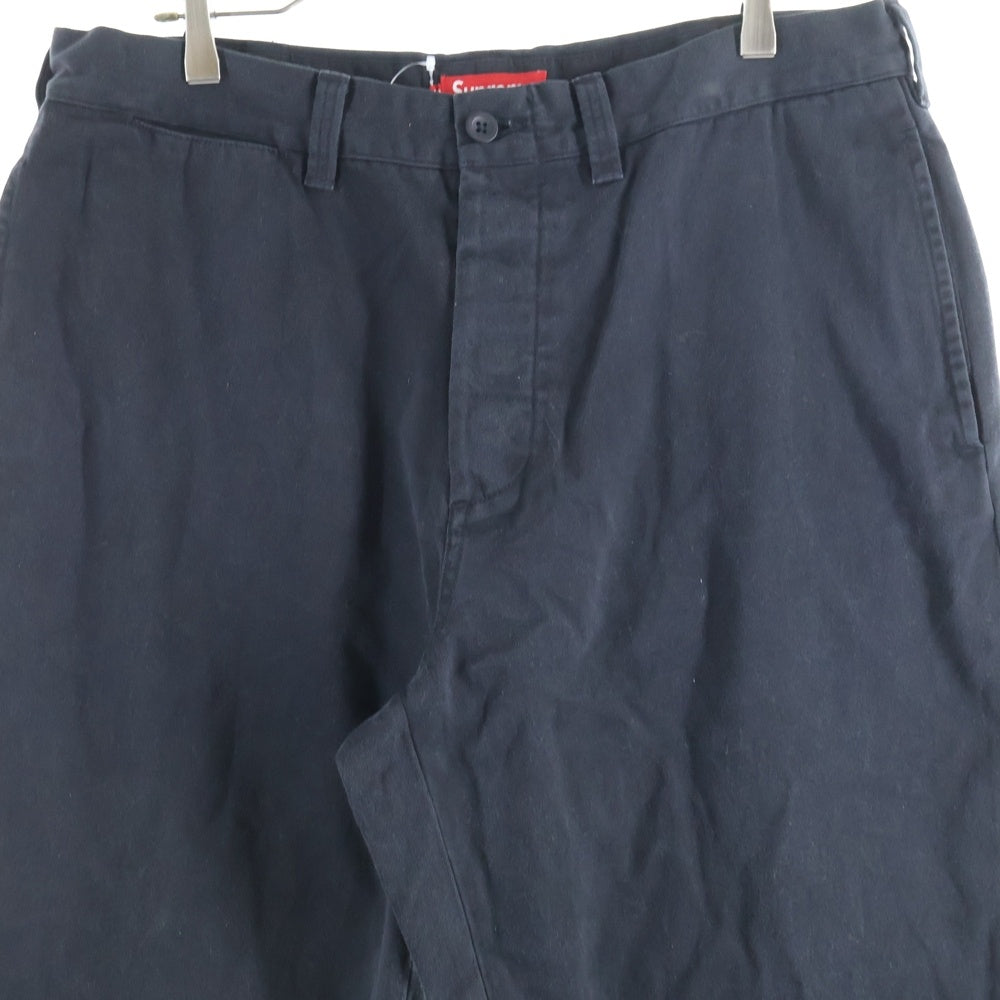 SUPREME(シュプリーム) 23AW Chino Pant ピンナップガール刺繍 チノ ワークパンツ ブラック