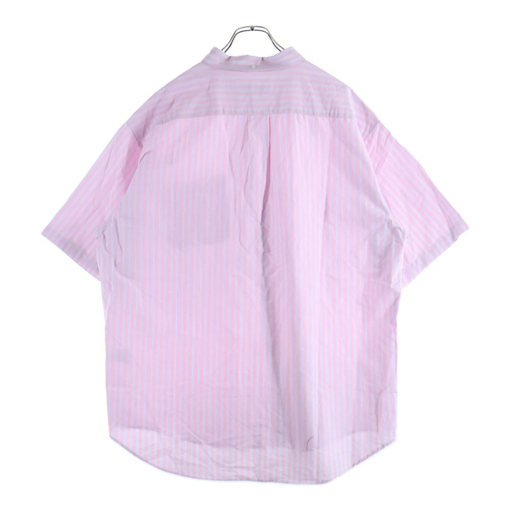 SUPREME(シュプリーム) 25SS Loose Fit Oxford S/S Shirt Pink Stripe ルーズフィット オックスフォード ピンクストライプ ボタンダウン 半袖シャツ ピンク