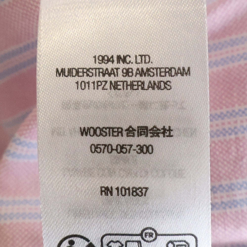 SUPREME(シュプリーム) 25SS Loose Fit Oxford S/S Shirt Pink Stripe ルーズフィット オックスフォード ピンクストライプ ボタンダウン 半袖シャツ ピンク