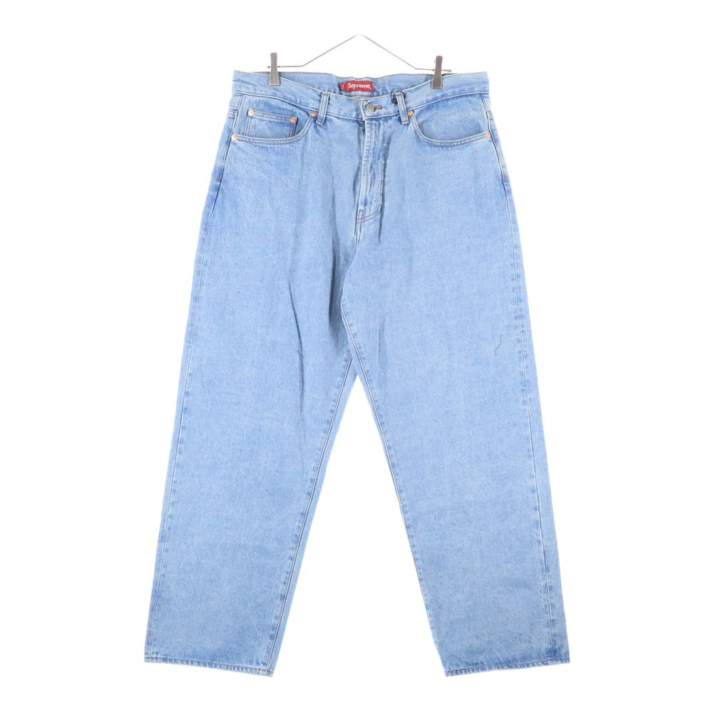 SUPREME(シュプリーム) 22AW Baggy Jean クラシックロゴ ジップフライ バギーデニムパンツ インディゴ