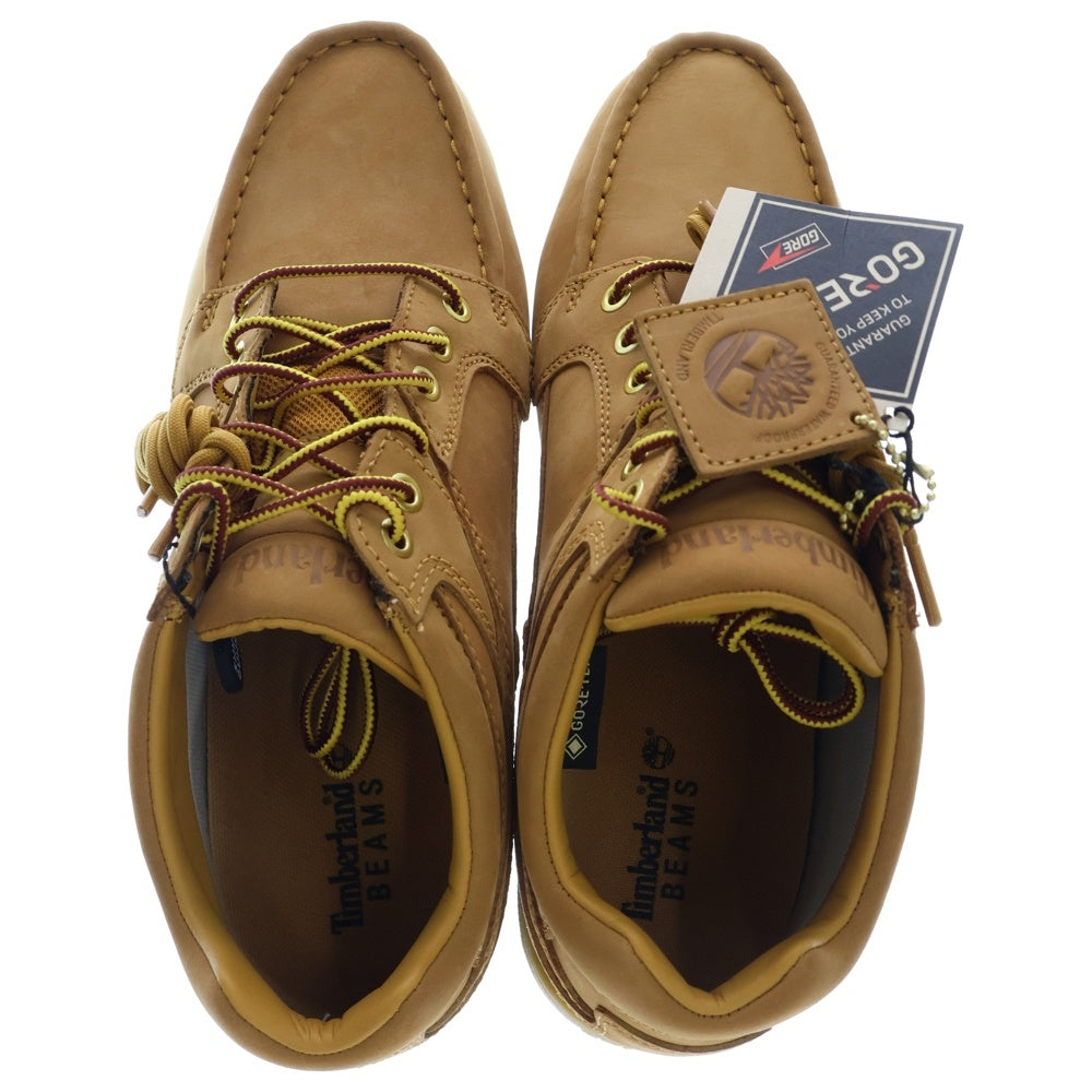 Timberland(ティンバーランド) HERITAGE GTX MOC TOE MID BEAMS別注 ヘリテージ ゴアテックス モックトゥ ミッドカットブーツ ブラウン 0A68M7 763