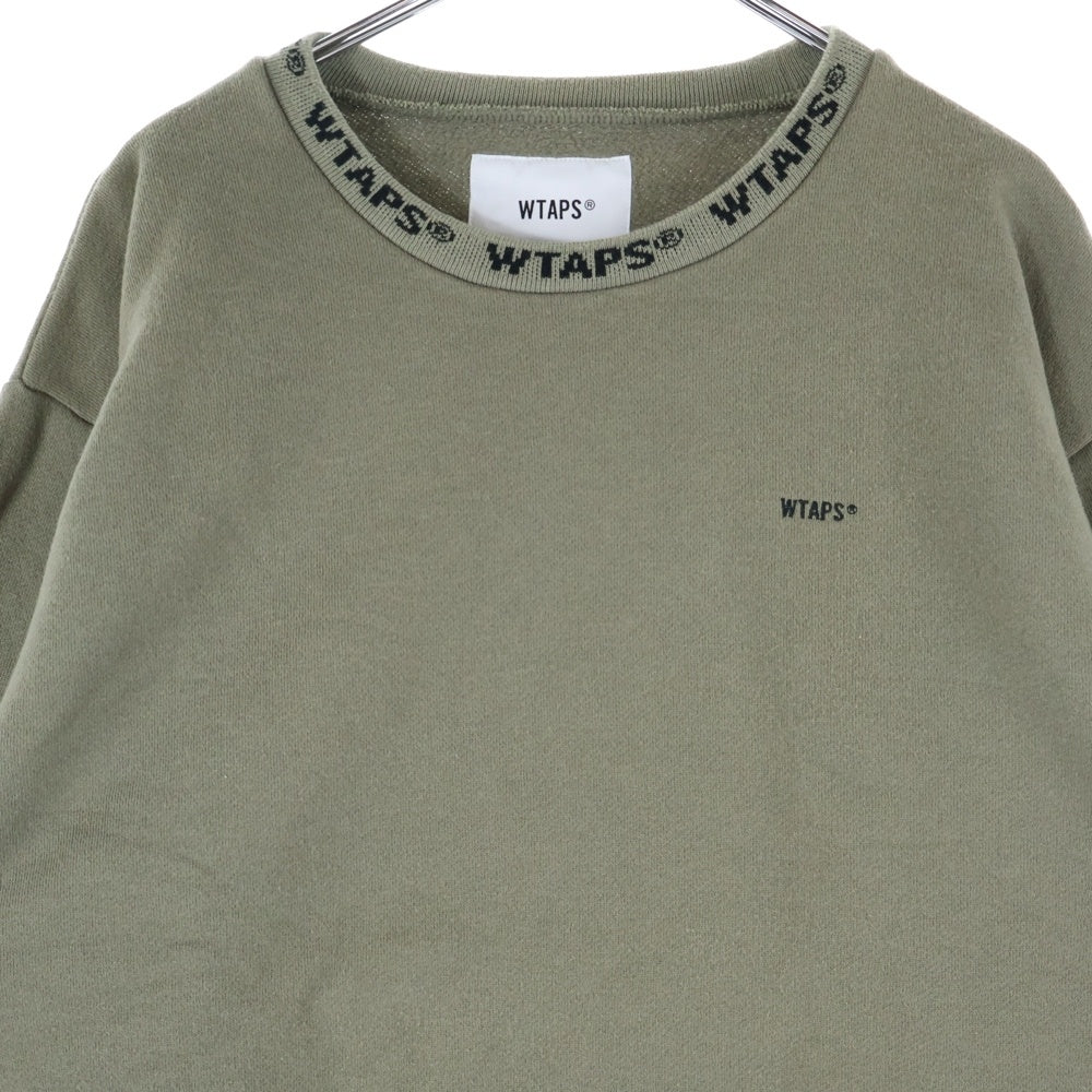 WTAPS(ダブルタップス) 20SS PYN.SMOCK/SWEATSHIRT.COPO ネックロゴプルオーバースウェットトレーナー スモック カーキ 201ATDT-CSM30