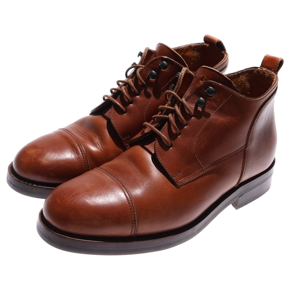 RALPH LAUREN(ラルフローレン) レースアップ ポインテッドトゥ ブーツ ブラウン