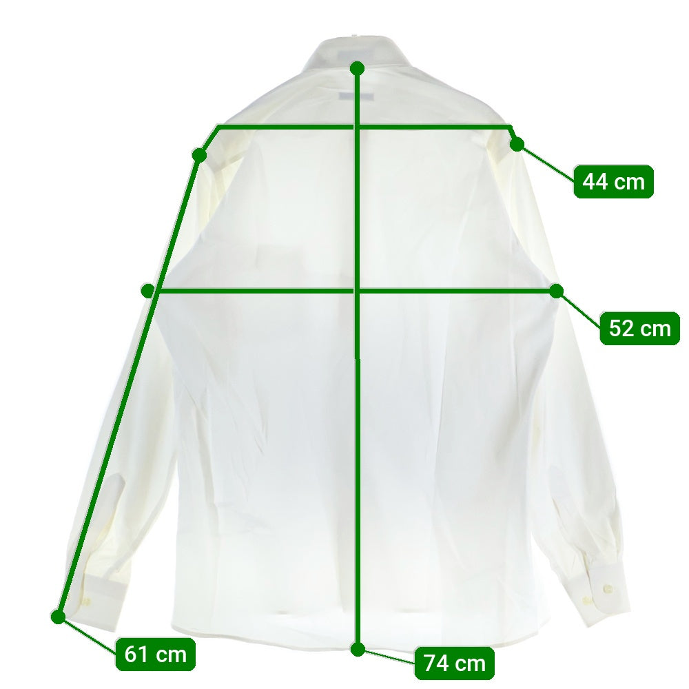 Christian Dior(クリスチャンディオール) コットン レギュラーカラー 長袖シャツ ホワイト