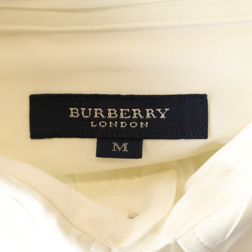 BURBERRY LONDON(バーバリーロンドン) ノヴァチェックタブ レギュラーカラー 長袖シャツ ホワイト