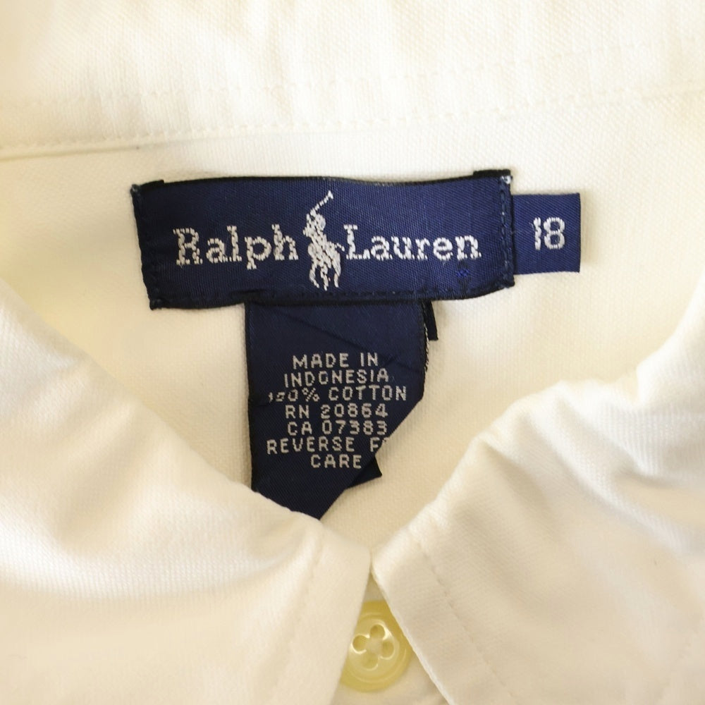 RALPH LAUREN(ラルフローレン) コットン ボタンダウン 長袖シャツ ホワイト