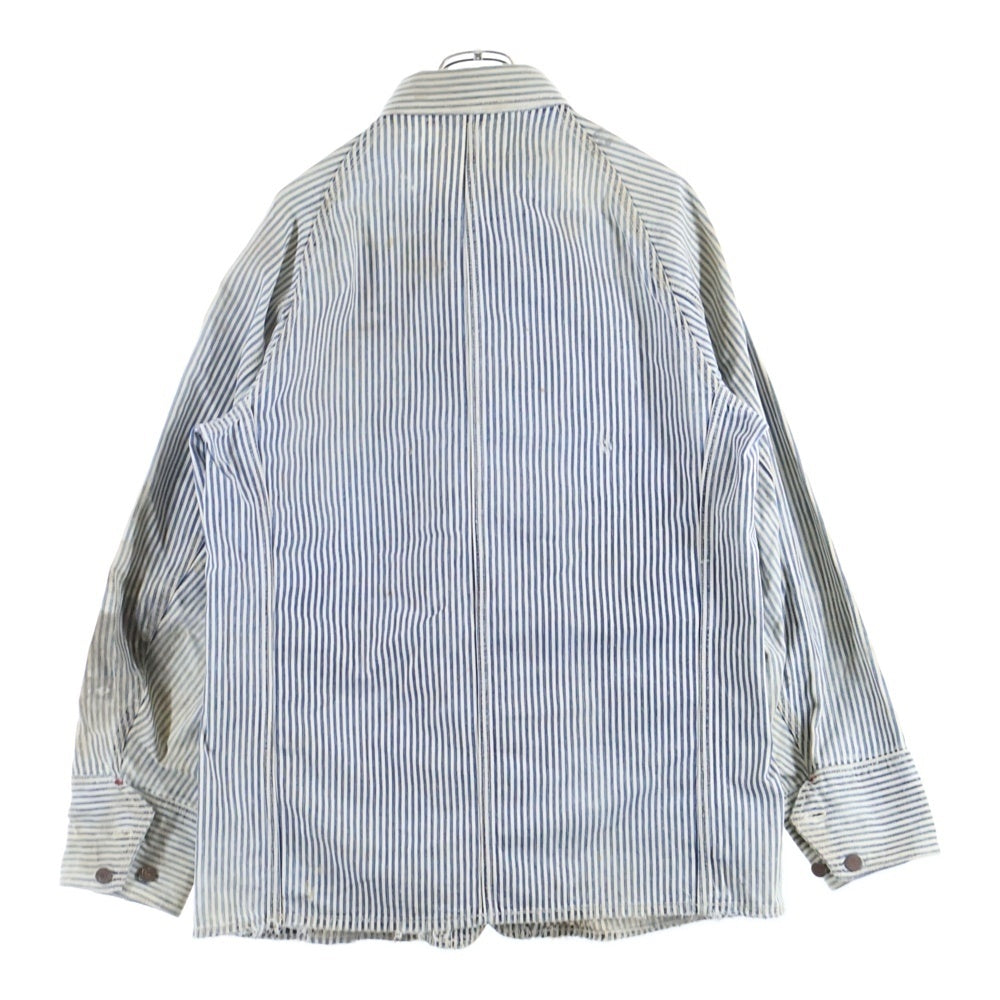 VINTAGE(ヴィンテージ) 30S VINTAGE SUPER PAY DAY COVERALL ヴィンテージ スーパーペイデイ ヒッコリー カバーオール ホワイト/ブルー