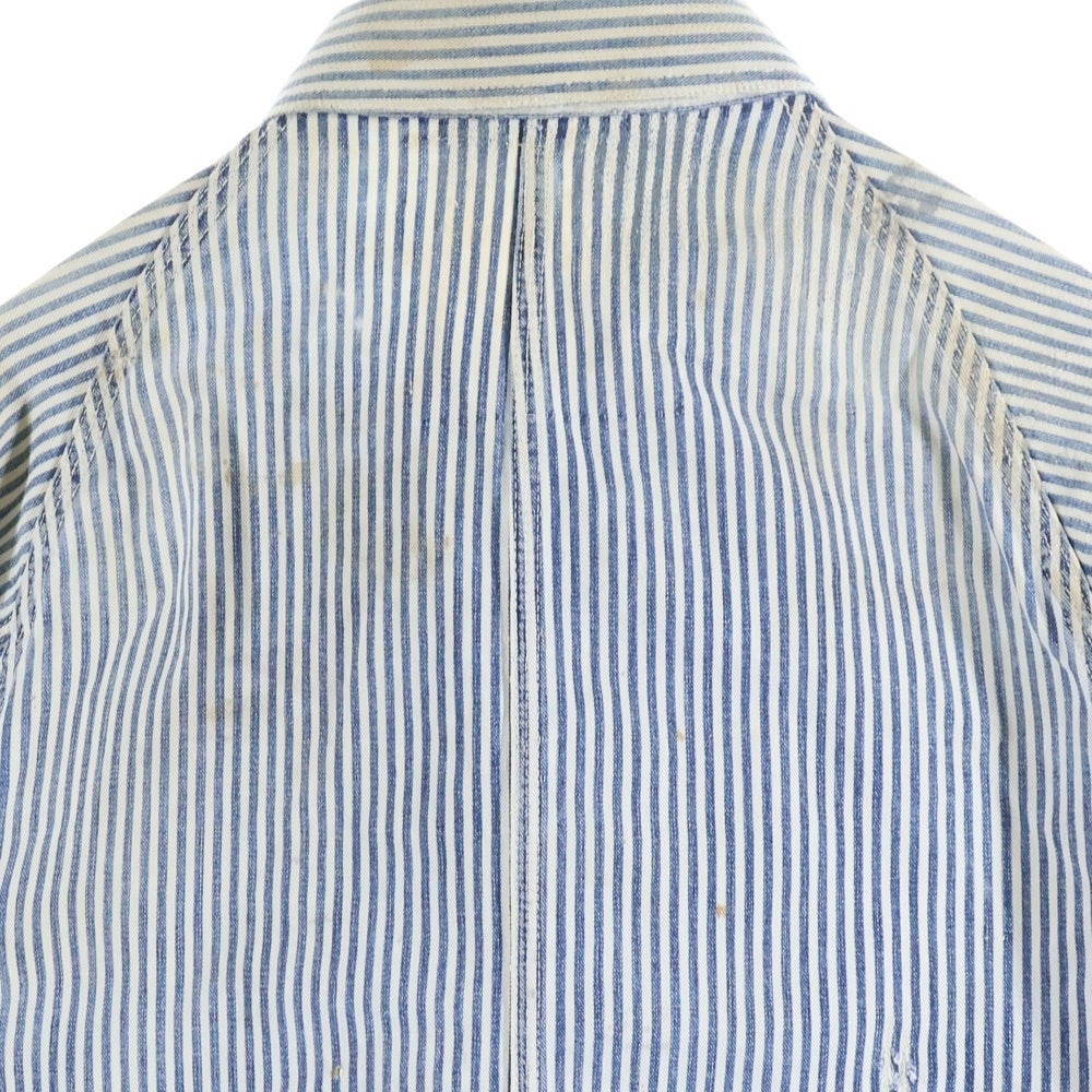 VINTAGE(ヴィンテージ) 30S VINTAGE SUPER PAY DAY COVERALL ヴィンテージ スーパーペイデイ ヒッコリー カバーオール ホワイト/ブルー