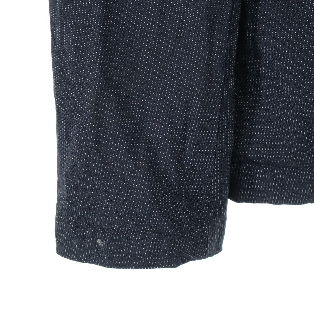 BLACK COMME des GARCONS(ブラックコムデギャルソン) 11AW AD2011 レーヨン混 マイクロストライプ 3B シングルテーラードジャケット スラックスパンツ セットアップ ブラック 1H-J206/1H-P206