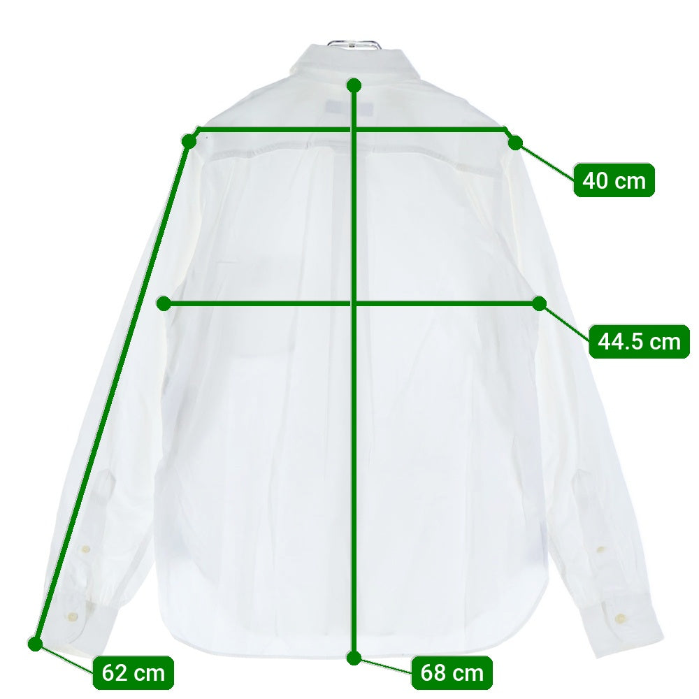 COMME des GARCONS HOMME(コムデギャルソンオム) 14SS AD2013 コットン レギュラーカラー 長袖シャツ ホワイト HM-B040