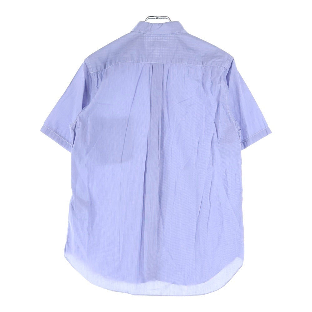 COMME des GARCONS HOMME(コムデギャルソンオム) 11SS AD2010 ラウンドカラー 半袖シャツ ブルー HG-B030