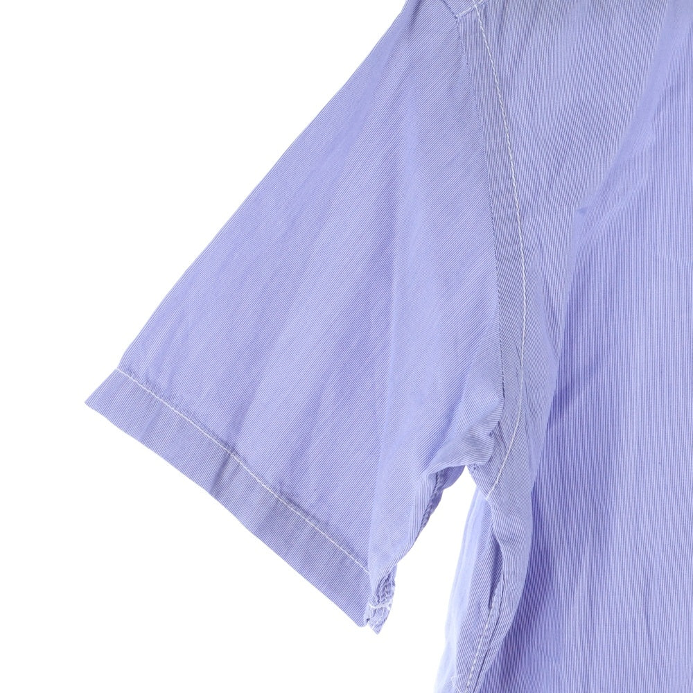COMME des GARCONS HOMME(コムデギャルソンオム) 11SS AD2010 ラウンドカラー 半袖シャツ ブルー HG-B030