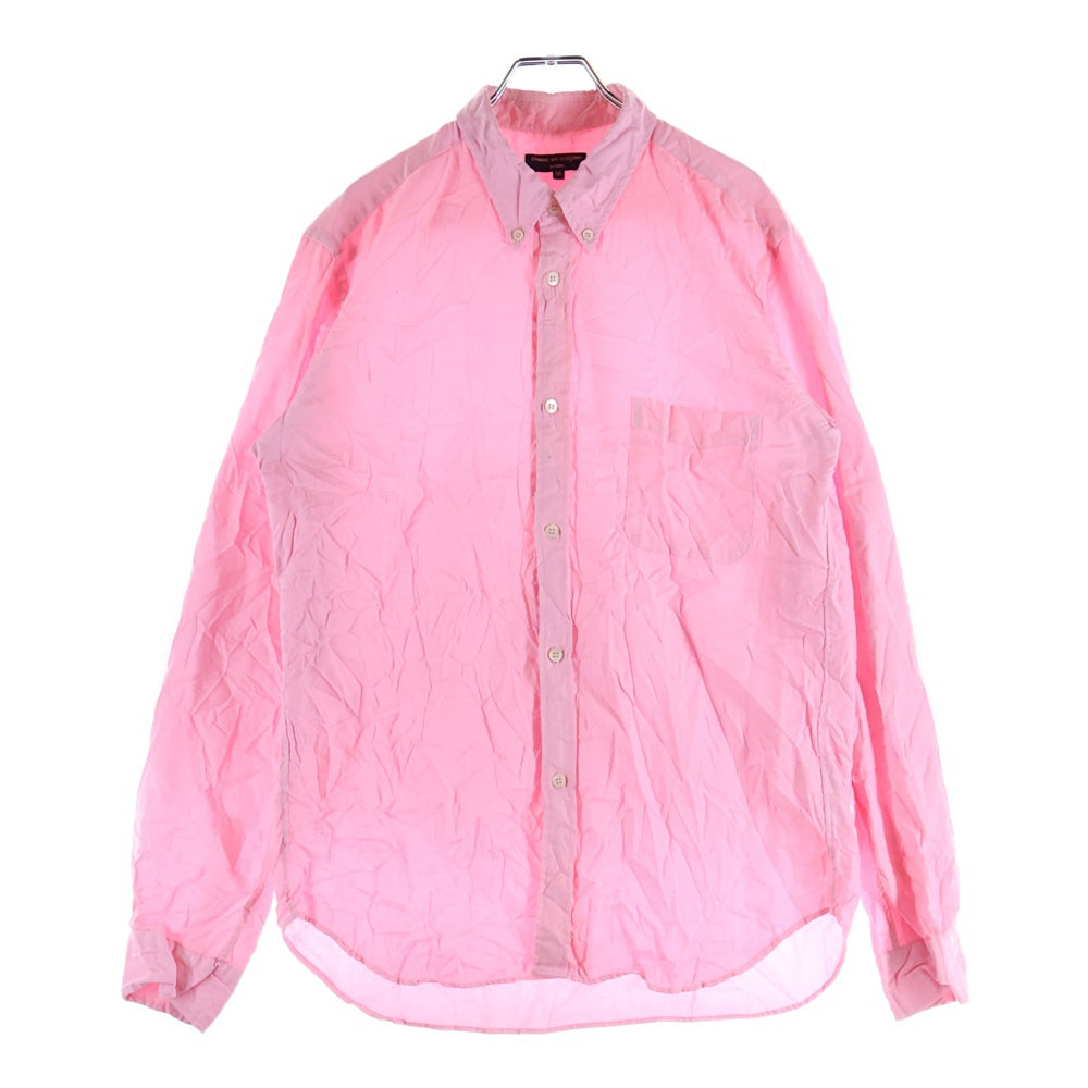 COMME des GARCONS HOMME(コムデギャルソンオム) 14AW AD2014 コットン混 レギュラーカラー 長袖シャツ ピンク HN-B012