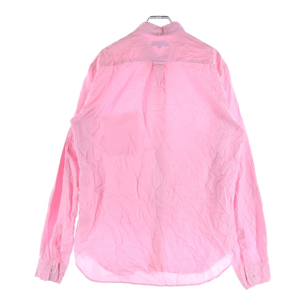 COMME des GARCONS HOMME(コムデギャルソンオム) 14AW AD2014 コットン混 レギュラーカラー 長袖シャツ ピンク HN-B012