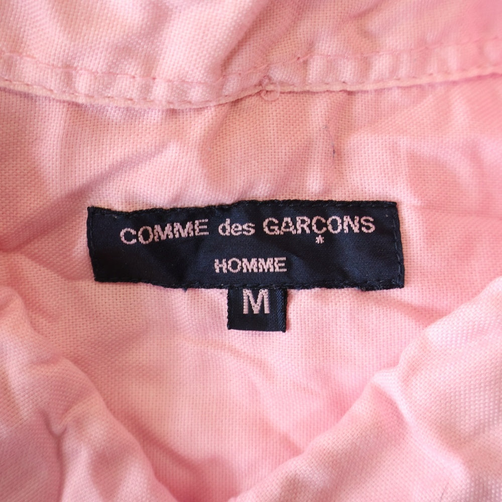 COMME des GARCONS HOMME(コムデギャルソンオム) 14AW AD2014 コットン混 レギュラーカラー 長袖シャツ ピンク HN-B012