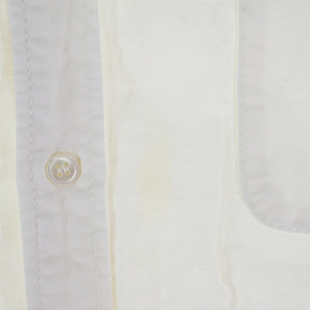 COMME des GARCONS HOMME(コムデギャルソンオム) 12SS AD2011 コットン レギュラーカラー 半袖シャツ ホワイト HI-B047