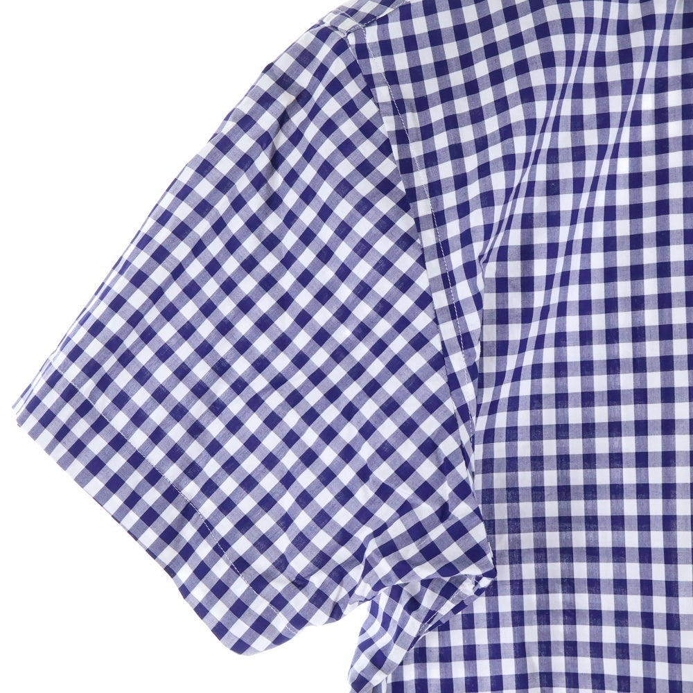 COMME des GARCONS SHIRT(コムデギャルソンシャツ) 10SS ボタンダウン チェック 半袖シャツ ブルー S18016