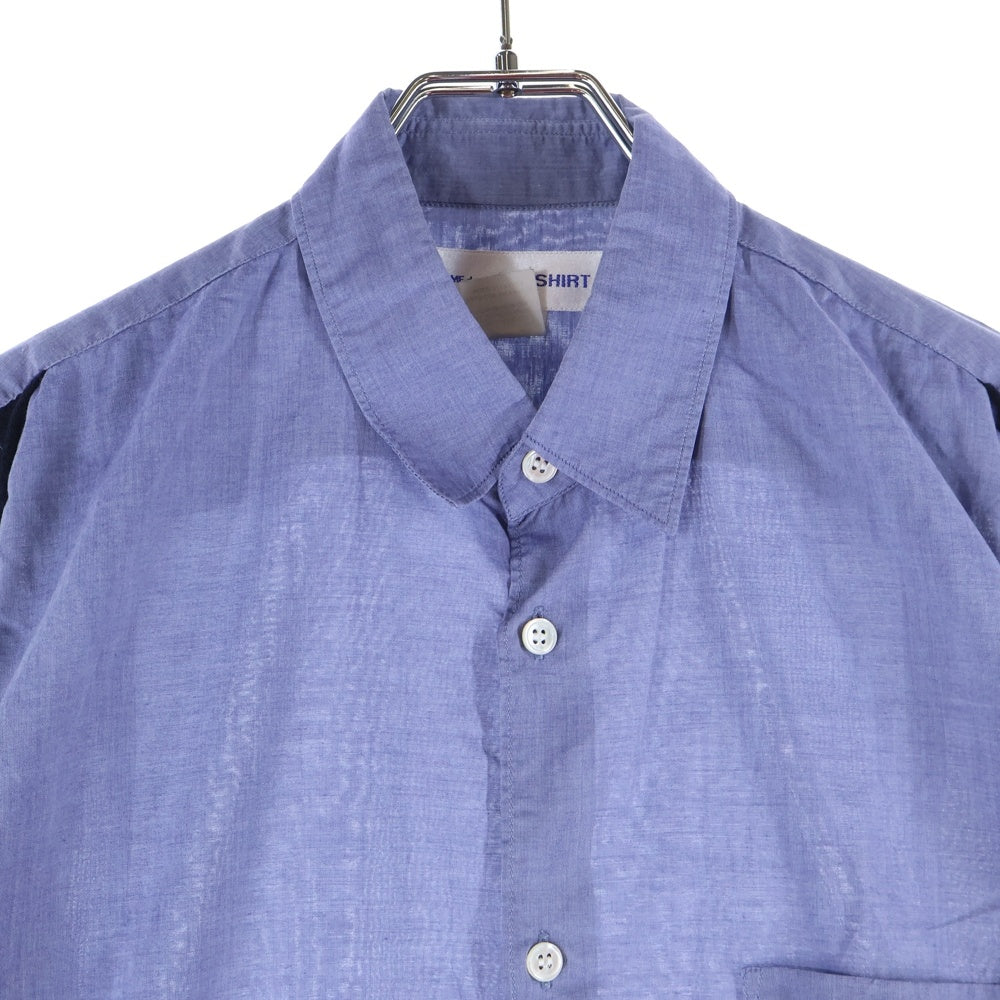 COMME des GARCONS SHIRT(コムデギャルソンシャツ) 10SS コットン サイドラインデザイン 長袖シャツ ブルー S18091
