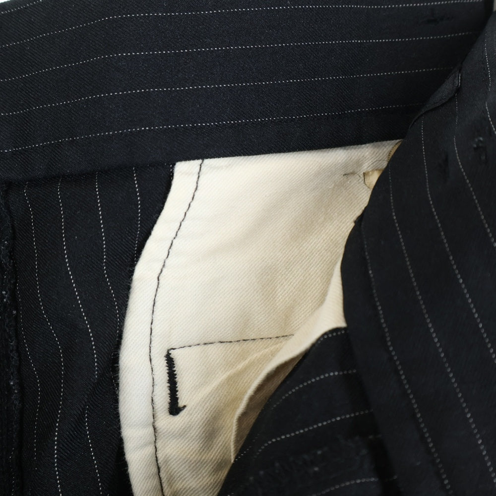 BLACK COMME des GARCONS(ブラックコムデギャルソン) 14SS AD2013 ストライプ 3B シングルテーラードジャケット ダブルニー スラックスパンツ セットアップ ブラック 1M-J002/1M-P002