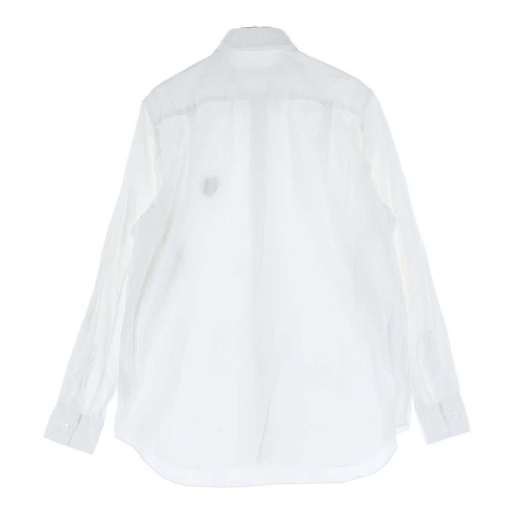 PLAY COMME des GARCONS(プレイコムデギャルソン) フロントハートロゴエンブロイダリー 長袖シャツ ホワイト