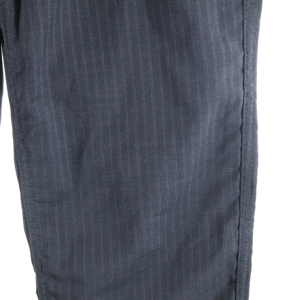 COMME des GARCONS HOMME(コムデギャルソンオム) 19SS AD2018 ウール混 ストライプ スラックスパンツ ブラック HC-P013