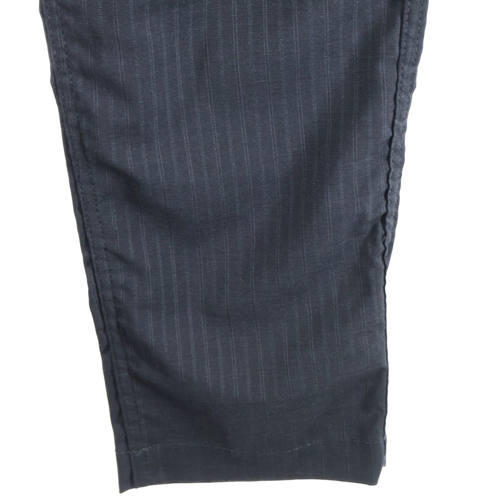 COMME des GARCONS HOMME(コムデギャルソンオム) 19SS AD2018 ウール混 ストライプ スラックスパンツ ブラック HC-P013