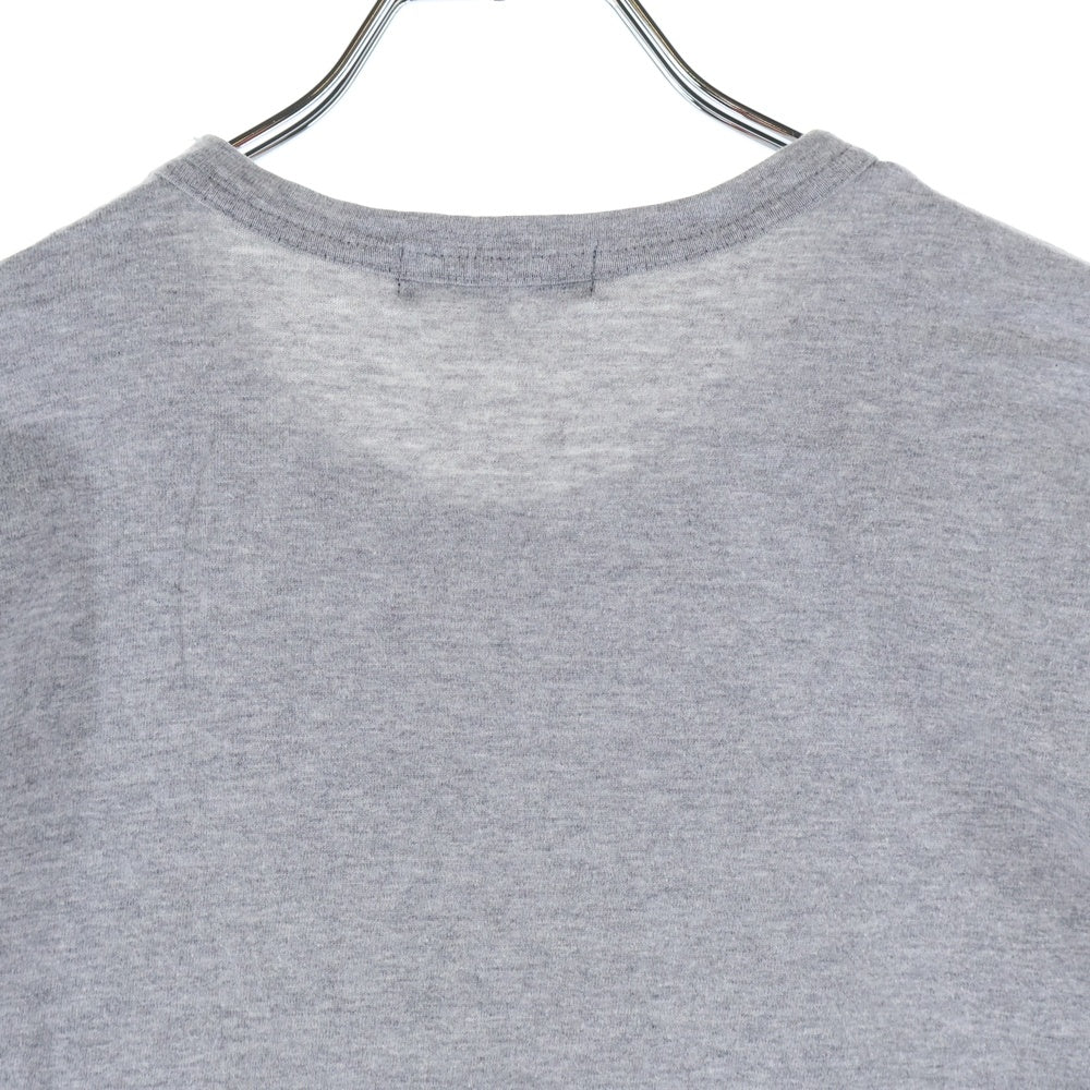 COMME des GARCONS HOMME(コムデギャルソンオム) 09AW AD2009 チェックスイッチング クルーネック 半袖Tシャツ カットソー グレー HD-T118