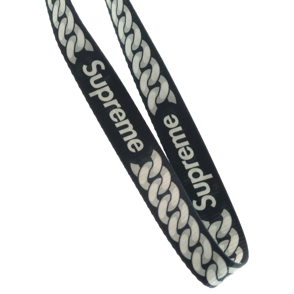 SUPREME(シュプリーム) 22SS Cuban Links Lanyard キューバ リンク ランヤード ネックストラップ ブラック