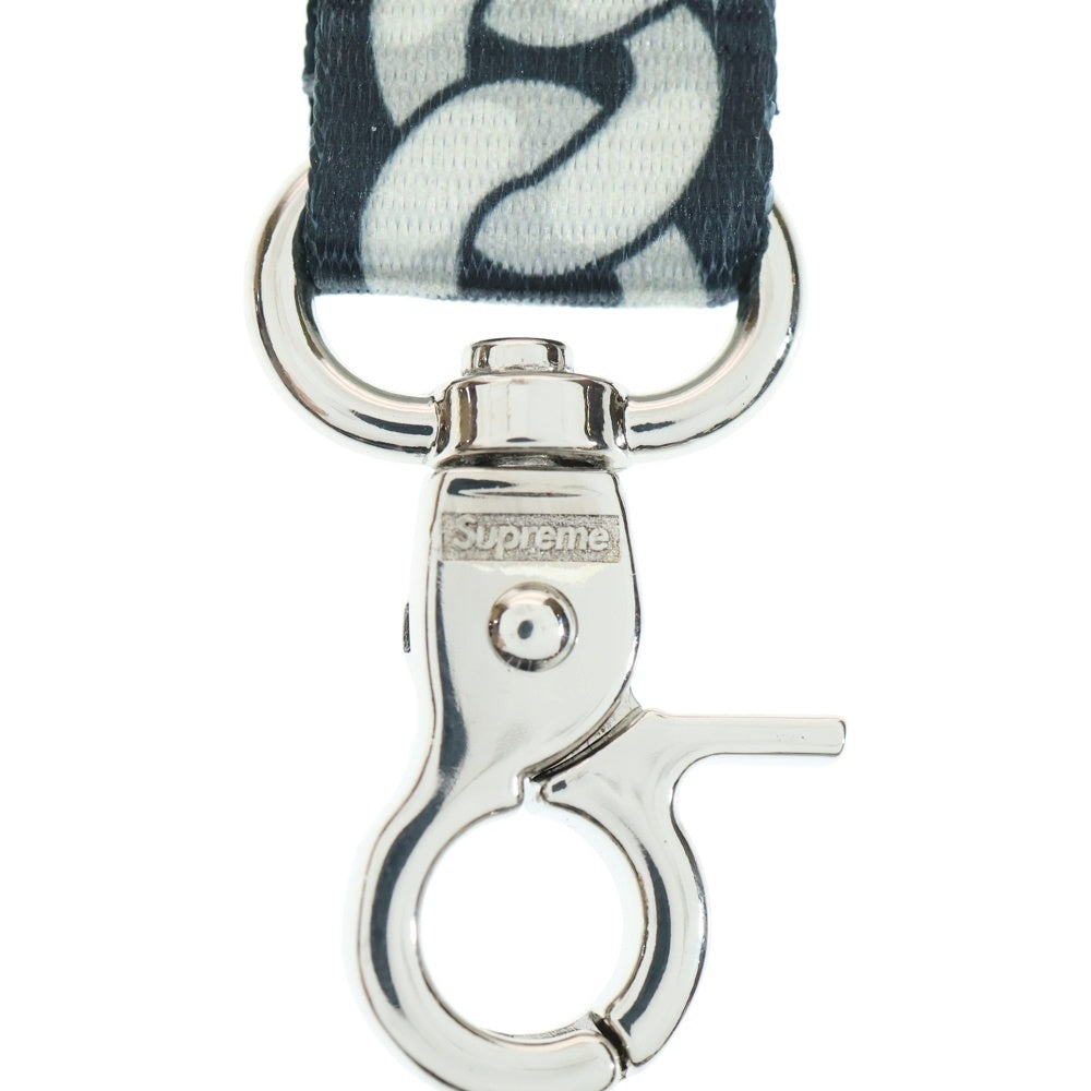 SUPREME(シュプリーム) 22SS Cuban Links Lanyard キューバ リンク ランヤード ネックストラップ ブラック