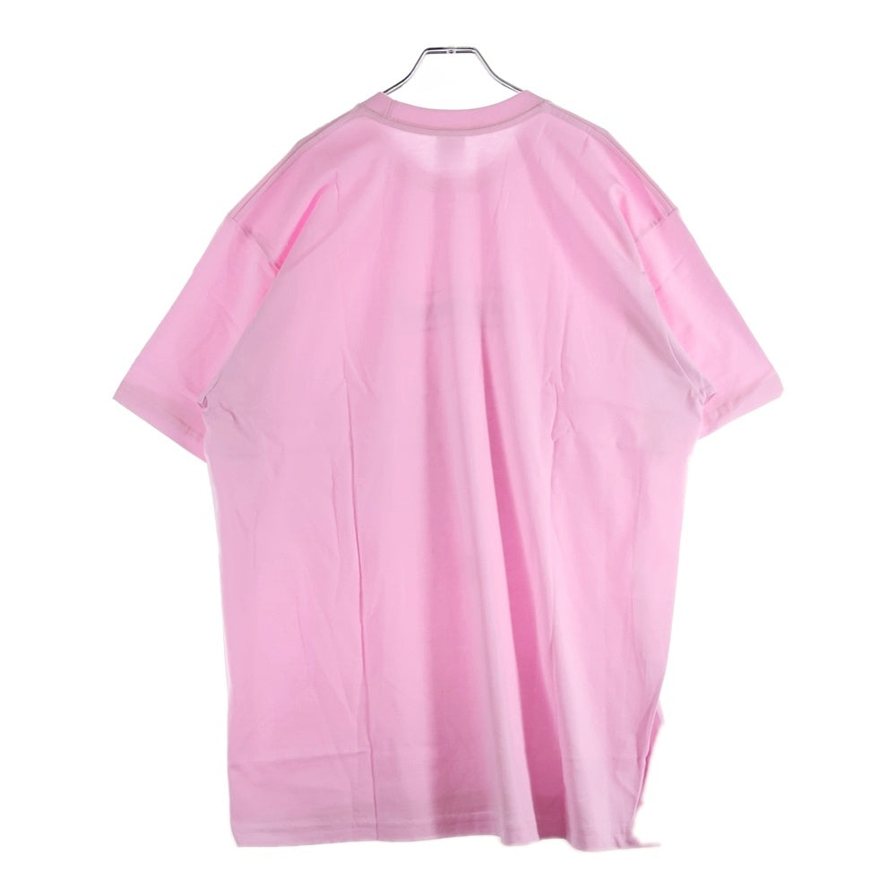 SUPREME(シュプリーム) 21SS ×KAWS Chalk Logo Tee カウズ チョーク ロゴ クルーネック半袖Tシャツ カットソー ピンク