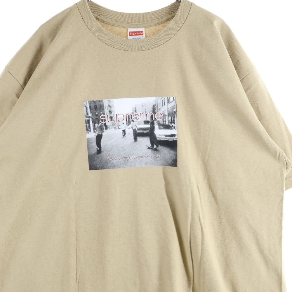 SUPREME(シュプリーム) 24SS Crew 96 Tee クルー 96 クルーネック半袖プリントTシャツ カットソー ベージュ