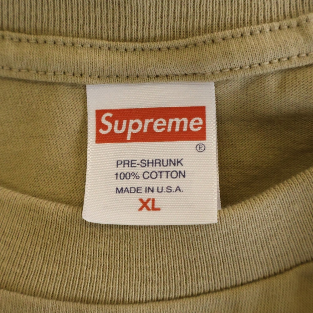 SUPREME(シュプリーム) 24SS Crew 96 Tee クルー 96 クルーネック半袖プリントTシャツ カットソー ベージュ