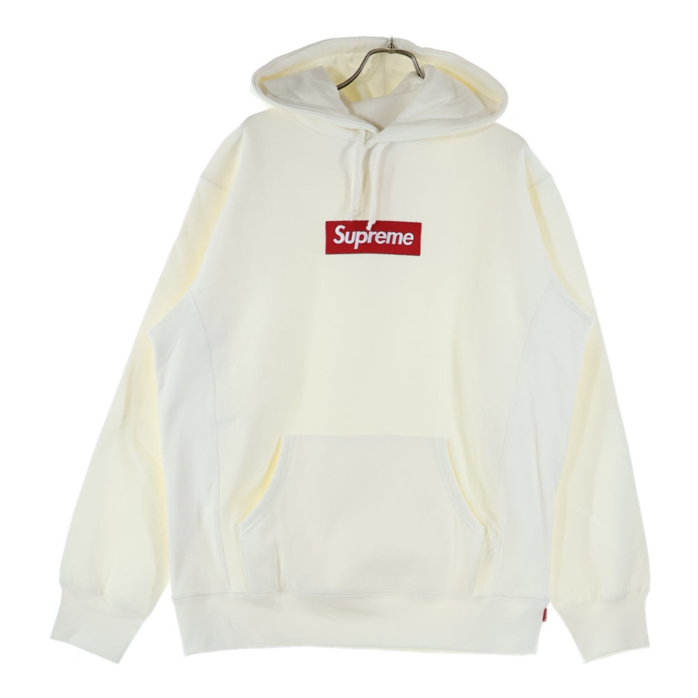 SUPREME(シュプリーム) 13AW Box Logo Pullover ボックス ロゴ プルオーバースウェットパーカー フーディー ホワイト