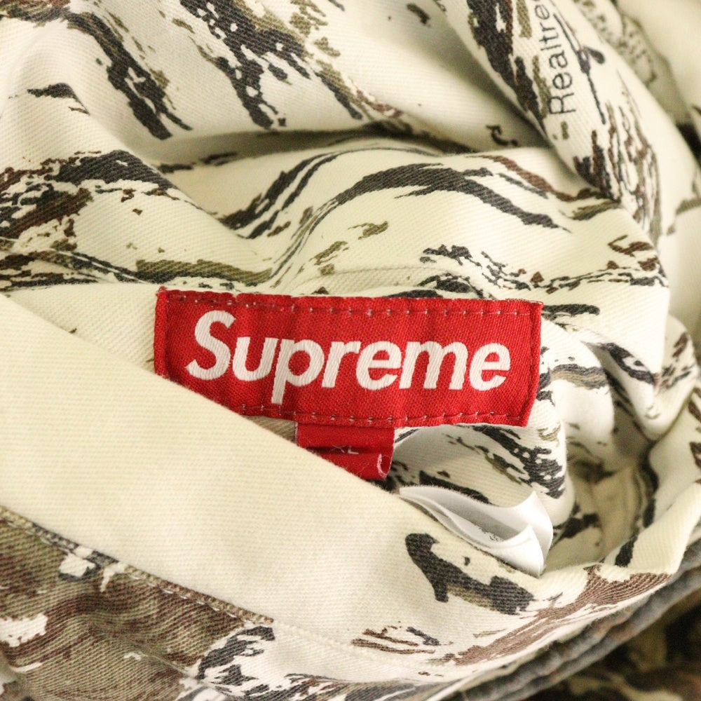 SUPREME(シュプリーム) 24SS RealTree Reversible Quilted Work Jacket リアルツリー リバーシブル キルテッド ワークジャケット ブラウン/ホワイト
