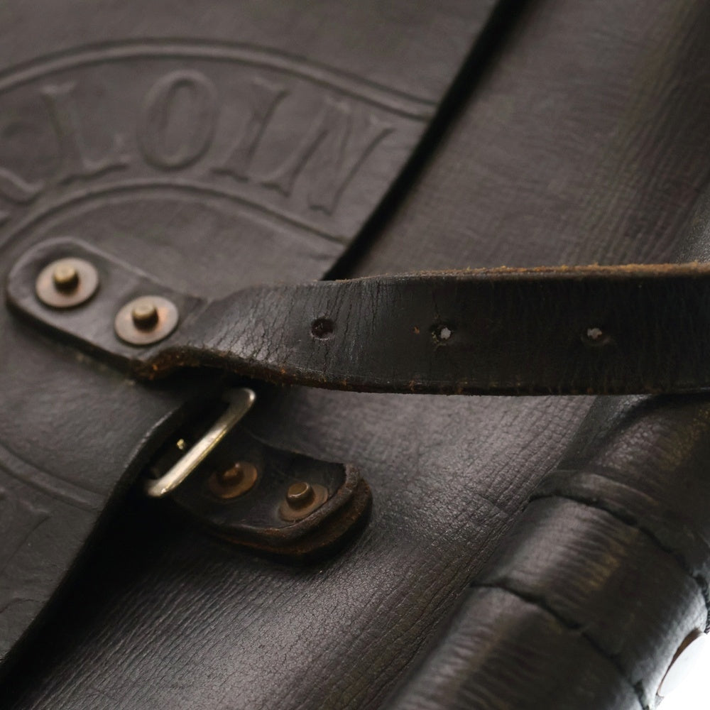 TENDERLOIN(テンダーロイン) ×PORTER LEATHER T-MAIL BAG ポーター レザーメッセンジャーバッグ ブラック