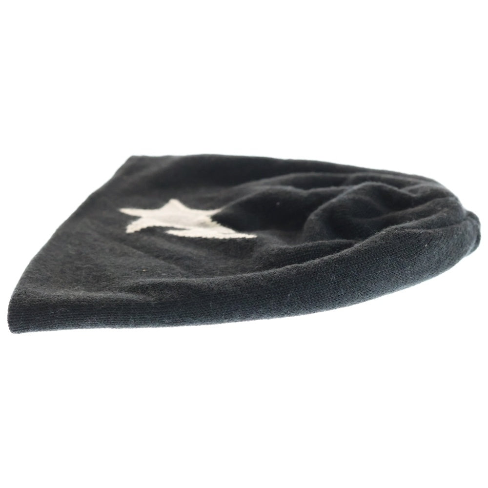 A BATHING APE(アベイシングエイプ) サンダーロゴ ニットキャップ ビーニー ブラック/ホワイト